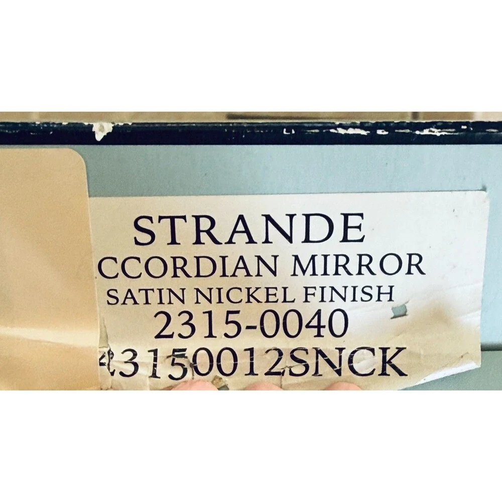 RESTORATION Hardware Mirror STRANDE Accordion Wall Mount RH NEW (READ)